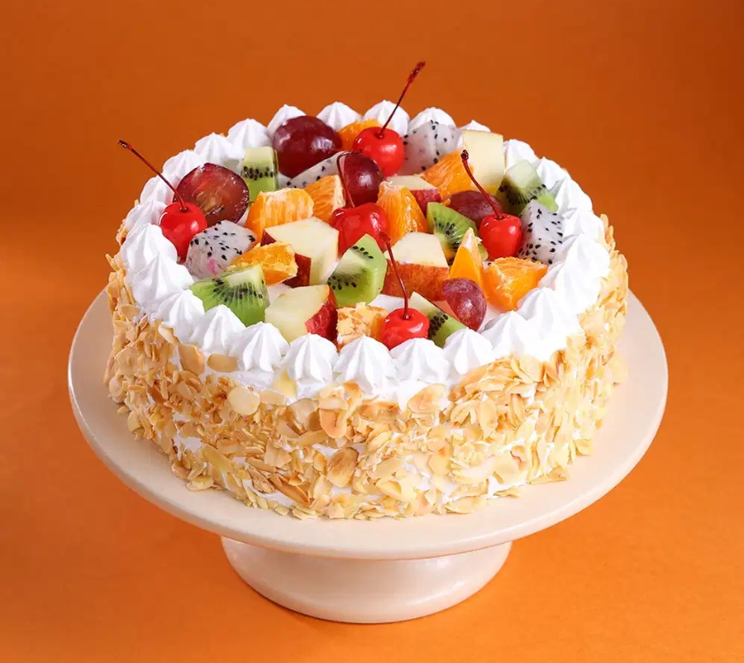 Tropical Fruit & Almond Cake